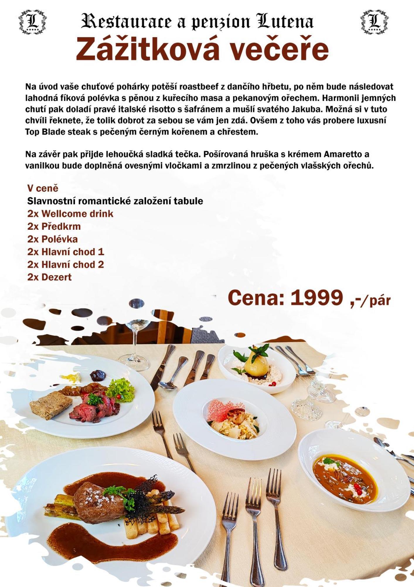 Restaurace A Penzion Lutena Dolni Lutyne Dış mekan fotoğraf